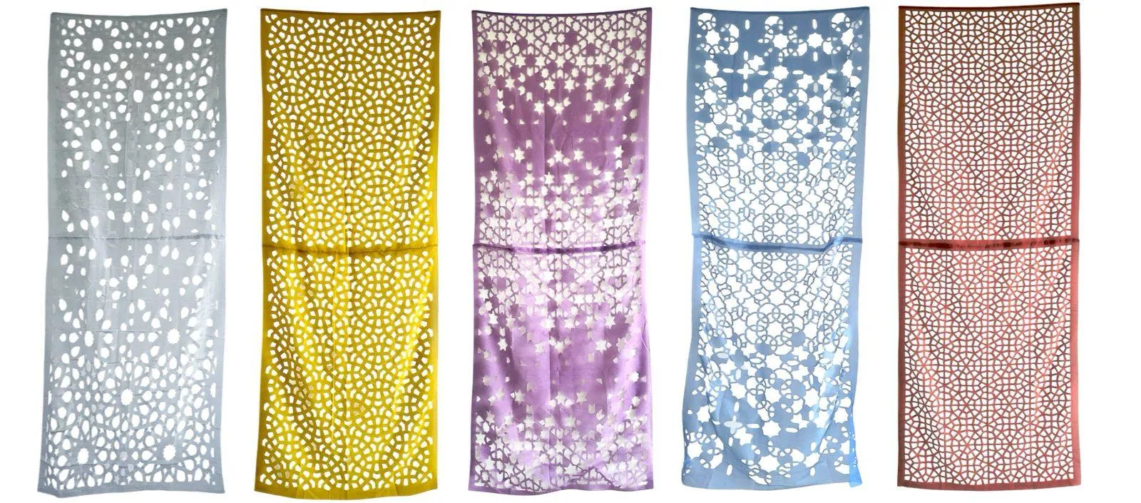  Laser cut two toned fabric ( Series of 5)